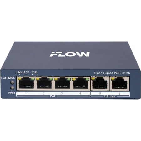 iFLOW F-SW-EM206POE-VM Смарт-управляемый коммутатор iFLOW F-SW-EM206POE-VM Смарт-управляемый коммутатор